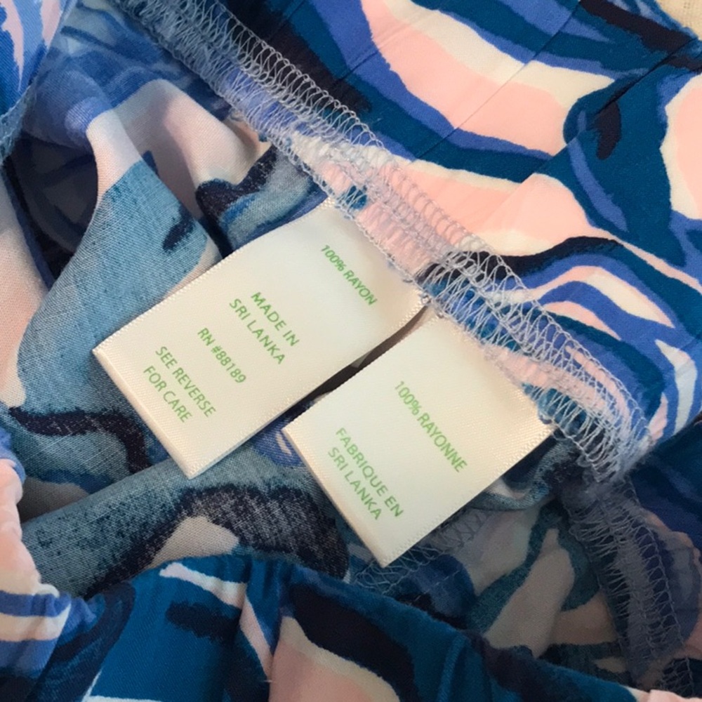Lilly Pulitzer Bal Harbour Palazzo Pink Tropics Pants - Picture 8 of 12
